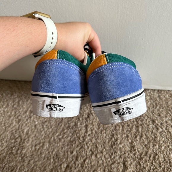 Vans Men’s Colorful Cadmium Yellow/Tidepool Mox & Match Old Skool Sneaker - Picture 7 of 12